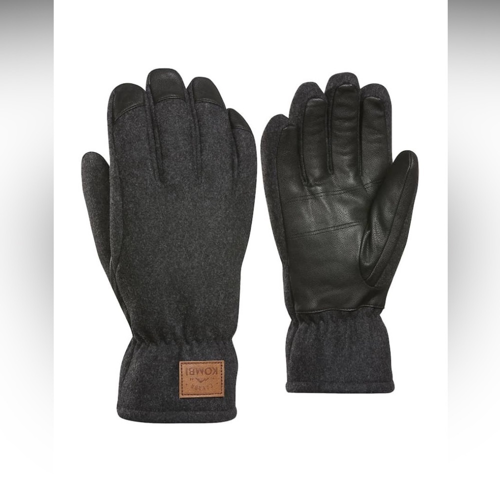 Men's KOMBI‎ Thermal Wool Winter Gloves Warm Water-Resistant NWOT